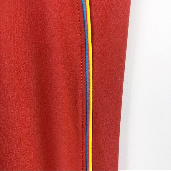 NIKE | Leggings Burnt Orange With Rainbow Stripe Women’s Size Small - Picture 6 of 10